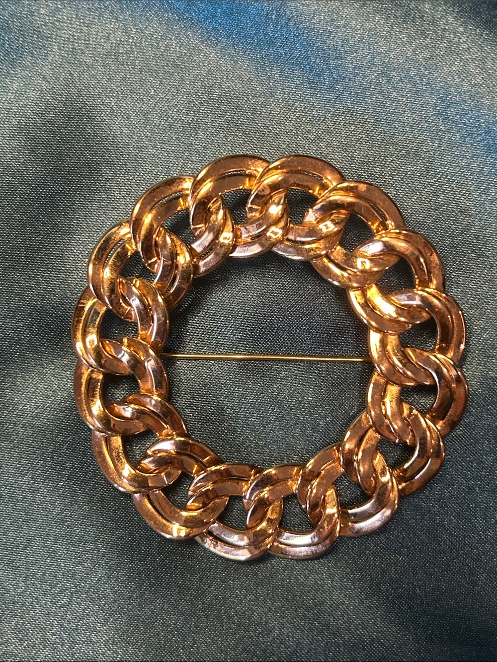 Monet Gold Circle Brooch